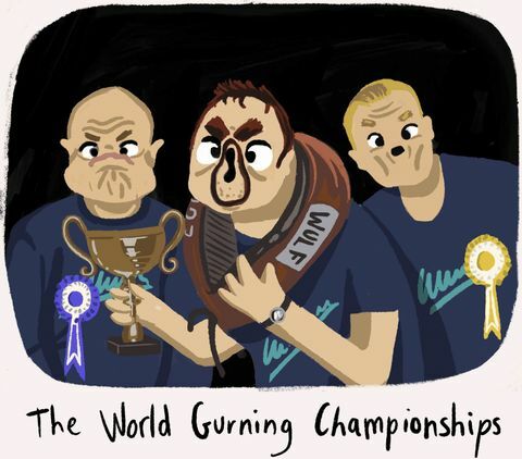 Mistrzostwa Świata w Gurning - najdziwniejsze brytyjskie tradycje - Domki z postaciami