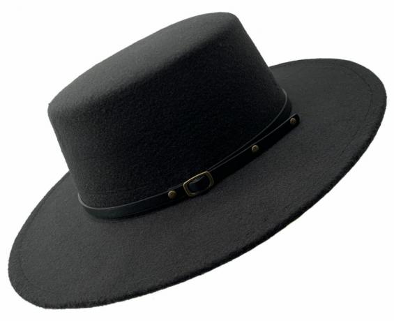 Płaski kowbojski kapelusz 