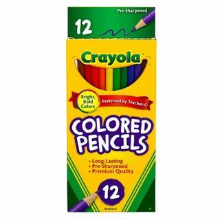 Crayola 12-karatowe wstępnie naostrzone kolorowe kredki