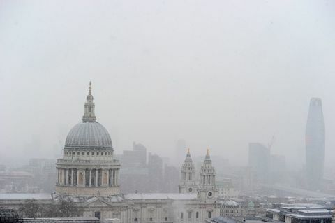 uk pogoda śnieg w Londynie