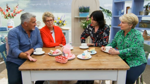 Paul Hollywood, Prue Leith, Noel Fielding, Sandi Toksvig, GBBO, Great British Bake Off