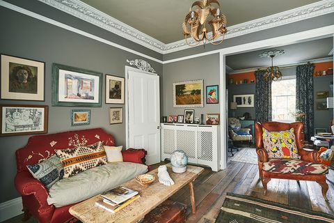Eklektyczny salon Annie Sloan w Oxfordzie