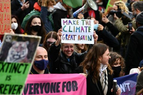greta thunberg protesty przeciwko zmianom klimatu glasgow
