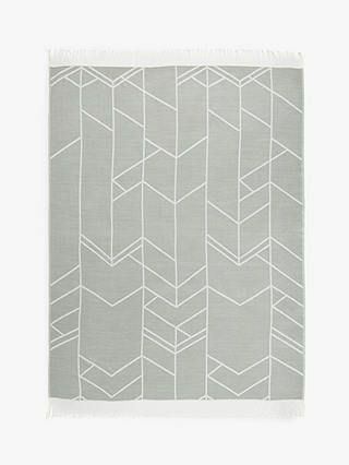 John Lewis & Partners Elevation Throw, Gray