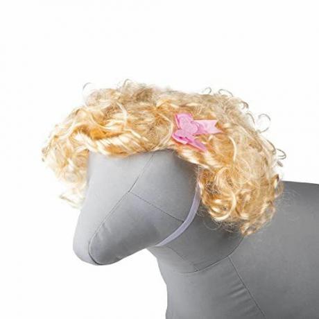 Nakrycie głowy na blond perukę Bombshell dla zwierząt domowych