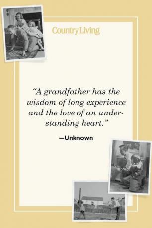 „dziadek ma mądrość długiego doświadczenia i miłość wyrozumiałego serca” — nieznana