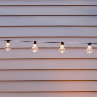 20 LED Solar Powered Retro Żarówka String Lights Ogród Wisząca Wróżka Patio i Ogród Ślub Dekoracje Światła Boże Narodzenie