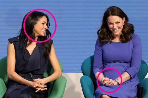 Meghan Markle i Kate Middleton śmieją się