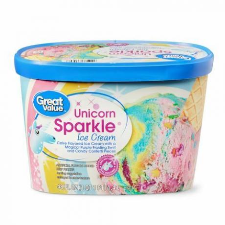 Błyszczące lody Walmart Unicorn