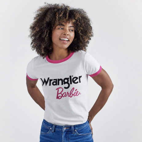 Koszulka z logo Wrangler x Barbie™ Ringer