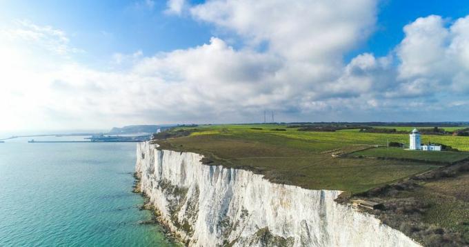 białe klify w Dover, Kent, Wielka Brytania