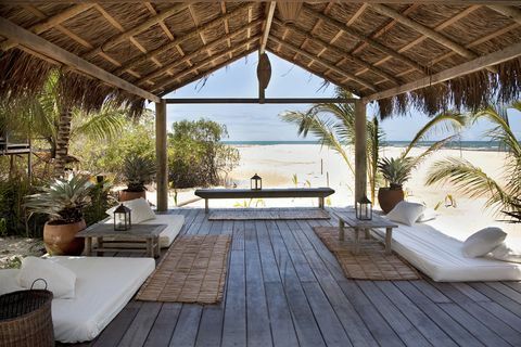 Beach Lounge w UXUA Hotel & Spa w Trancoso w Brazylii 