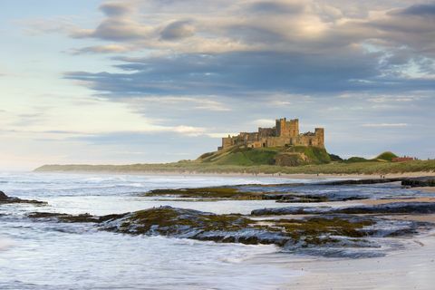 zamek Northumberland w wielkiej brytanii w bamburgh