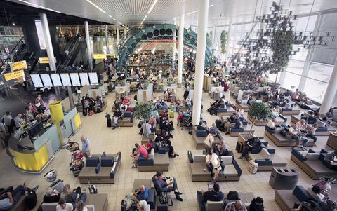 Hala odlotów lotniska Schiphol, Amsterdam