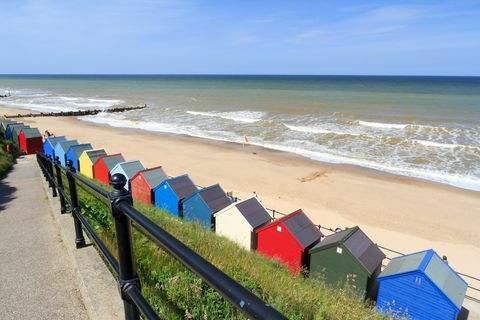 Mundesley Beach Huts Norfolk Anglia