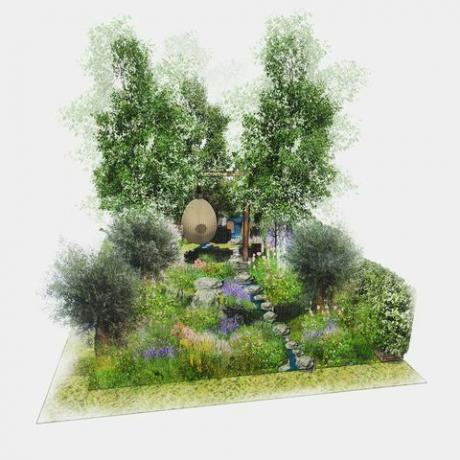 Yeo Valley Organic Garden w Chelsea Flower Show 2021 ogrody pokazowe