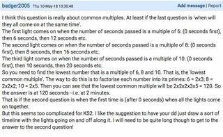badger2005 - Mumsnet - rozwiązanie matematyczne
