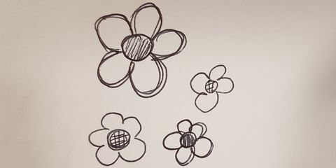 doodle kwiat