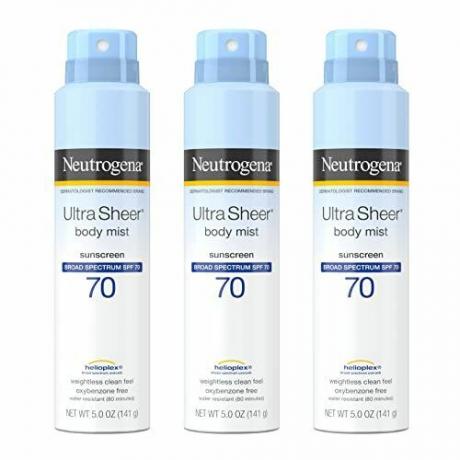 Ultra Sheer Body Mist Sunscreen Spray Broad Spectrum SPF 70