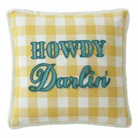 Poduszka dekoracyjna " Howdy Darlin" kobieta-pionier