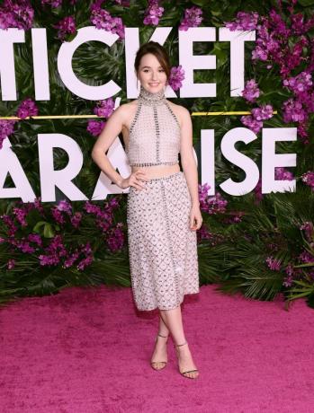 kaitlyn dever na premierze Universal Pictures bilet do raju w teatrze wiejskim regency 17 października 2022 r. w los angeles w kalifornii fot. tommaso boddigetty images