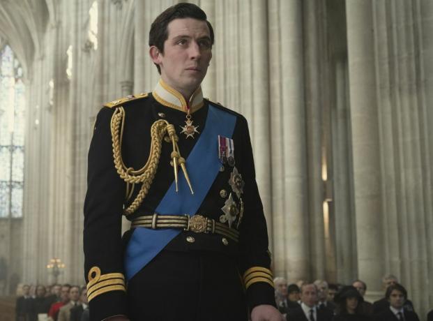 Zdjęcie w koronie s4 przedstawia księcia Karola Josha o Connora, w którym kręcona jest katedra w Winchester
