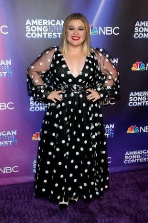 Kelly Clarkson czerwony dywan amerykański konkurs piosenki