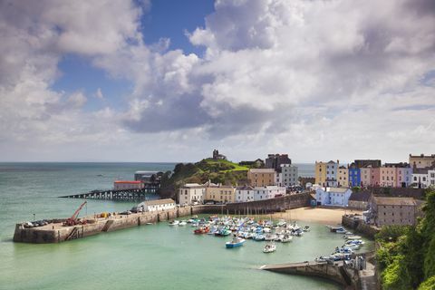 Tenby Wales popularne miejsca na wsi w Wielkiej Brytanii w 2018 roku