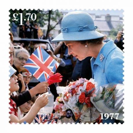platynowe jubileuszowe królewskie znaczki pocztowe