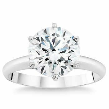 Okrągły brylantowy 10,03 ct VS1 Clarity, pierścionek I Color Diamond Platinum Solitaire 419 9999,99 USD