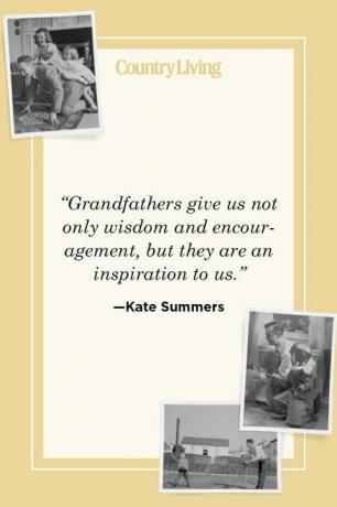 „dziadkowie dają nam nie tylko mądrość i zachętę, ale są dla nas inspiracją” — kate summers