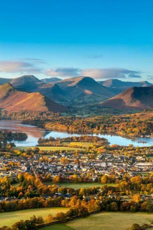 Keswick i derwent woda, pojezierze