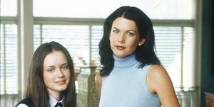 Dziewczyny Alexis Bledel i Lauren Graham Gilmore