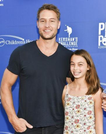 Justin Hartley i córka