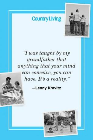 „Mój dziadek nauczył mnie, że wszystko, co twój umysł może pojąć, możesz mieć, jest rzeczywistością” — Lenny Kravitz