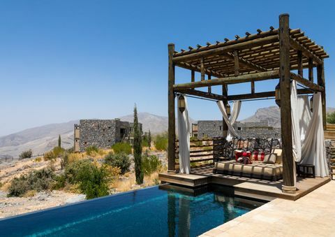 alila jabal akhdar hotelowa willa z basenem, góry al hajar, jebel akhdar, oman